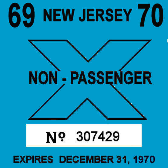 (image for) 1969-70 New Jersey inspection sticker TRUCK